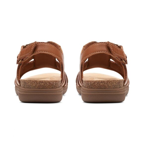 Clarks Women's April Belle Strappy Slingback Sandals Tan Size 6M - Picture 4 of 5